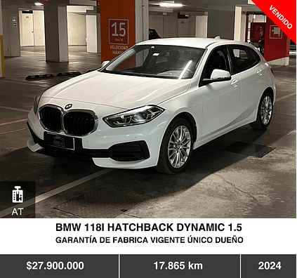 BMW 118I HATCHBACK DYNAMIC 1.5 2024