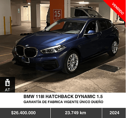 BMW 118I HATCHBACK DYNAMIC 1.5 2024