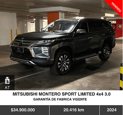 MITSUBISHI MONTERO SPORT LIMITED 4x4 3.0 2024