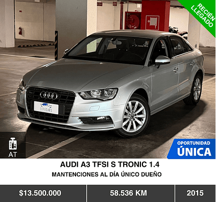 AUDI A3 TFSI S TRONIC 1.4 2015