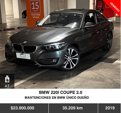 BMW 220I COUPE 2.0 2019