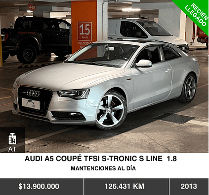 AUDI A5 COUPÉ TFSI S-TRONIC S LINE  1.8 2013