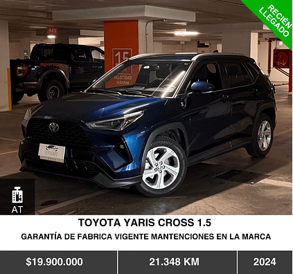TOYOTA YARIS CROSS 1.5 2024