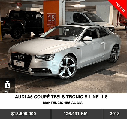 AUDI A5 COUPÉ TFSI S-TRONIC S LINE  1.8 2013