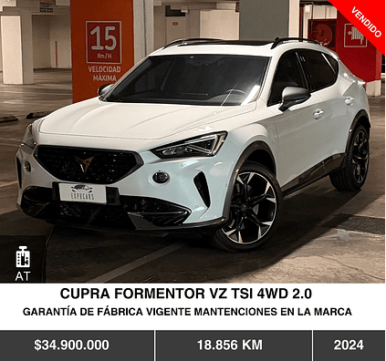 CUPRA FORMENTOR VZ TSI 4WD 2.0 2024