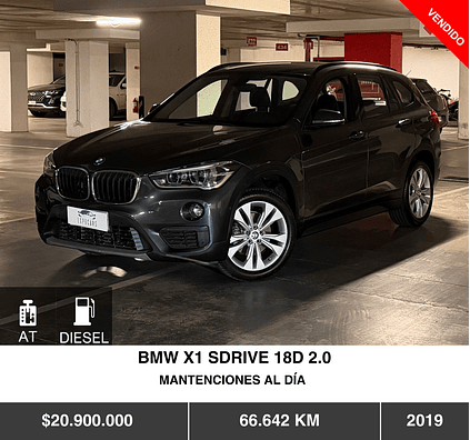 BMW X1 SDRIVE 18D 2.0 2019