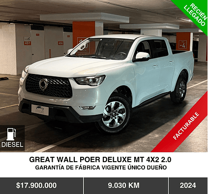 GREAT WALL POER DELUXE MT 4X2 2.0 2024