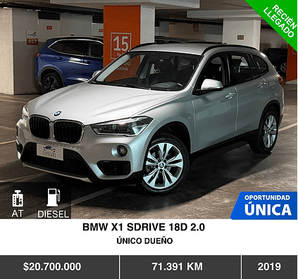 BMW X1 SDRIVE 18D 2.0 2019