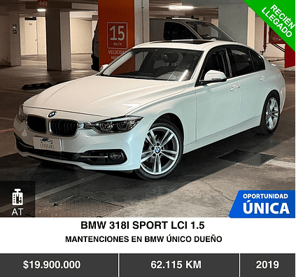 BMW 318I SPORT LCI 1.5 2019