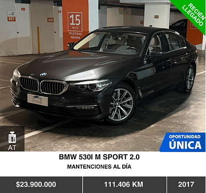 BMW 530I M SPORT 2.0 2017