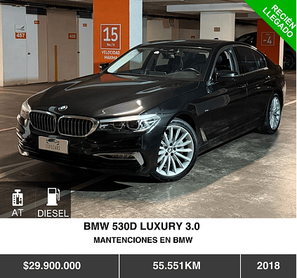 BMW 530D LUXURY 3.0 2018