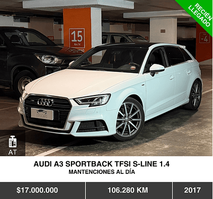 AUDI A3 SPORTBACK TFSI S-LINE 1.4 2017