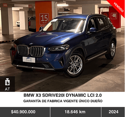 BMW X3 SDRIVE20I DYNAMIC LCI 2.0 2024