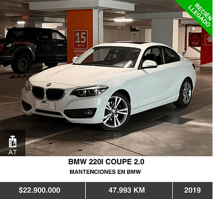 BMW 220I COUPE 2.0 2019