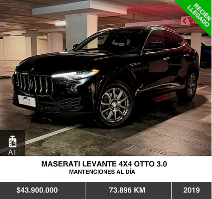 MASERATI LEVANTE 4X4 OTTO 3.0 2019