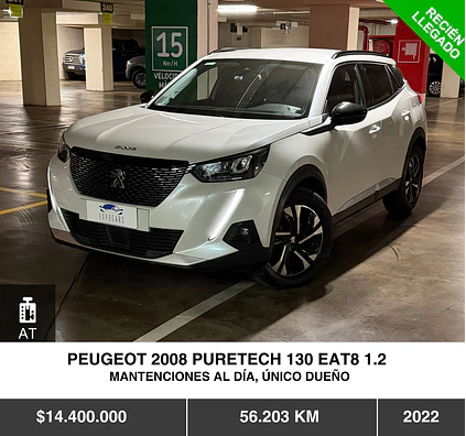 PEUGEOT 2008 PURETECH 130 EAT8 1.2 2022