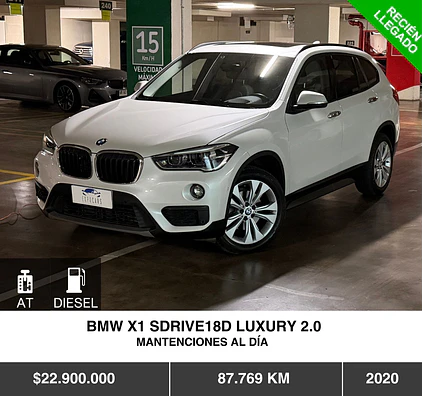 BMW X1 SDRIVE18D LUXURY 2.0 2020
