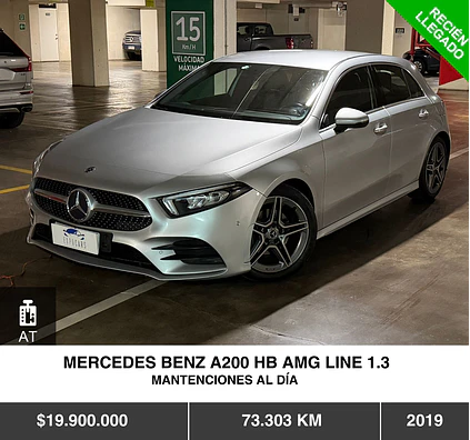 MERCEDES BENZ A200 HB AMG LINE 1.3 2019