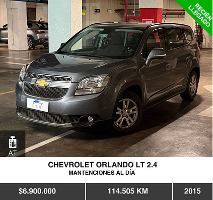 CHEVROLET ORLANDO LT 2.4 2015