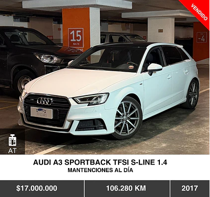 AUDI A3 SPORTBACK TFSI S-LINE 1.4 2017