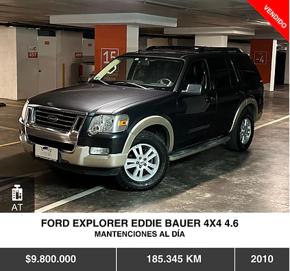 FORD EXPLORER EDDIE BAUER 4X4 4.6 2010