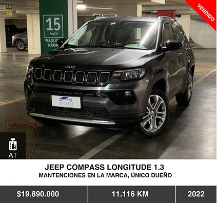 JEEP COMPASS LONGITUDE 1.3 2022