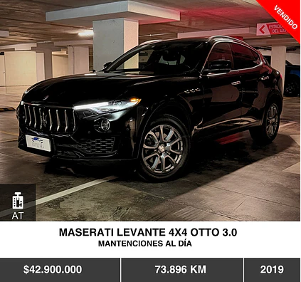 MASERATI LEVANTE 4X4 OTTO 3.0 2019