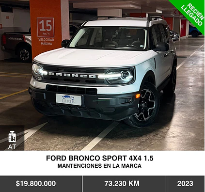 FORD BRONCO SPORT 4X4 1.5 2023