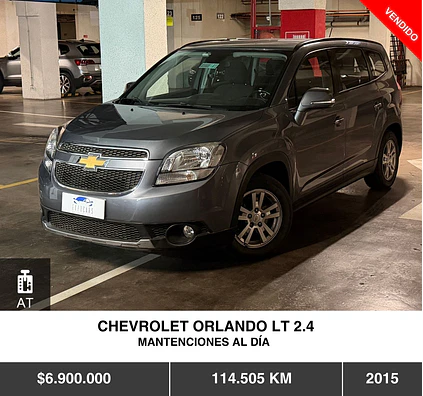 CHEVROLET ORLANDO LT 2.4 2015