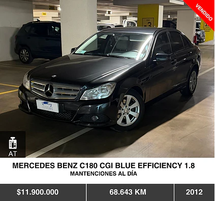 MERCEDES BENZ C180 CGI BLUE EFFICIENCY 1.8 2012