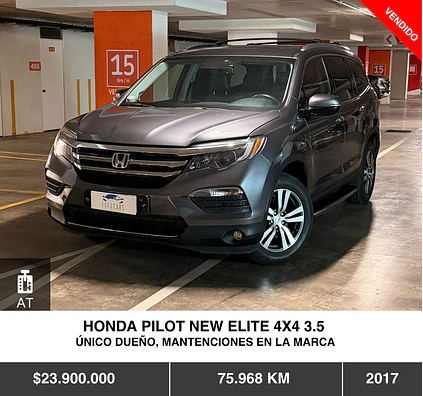 HONDA PILOT NEW ELITE 4X4 3.5 2017