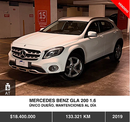 MERCEDES BENZ GLA 200 1.6 2019