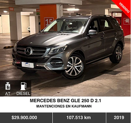  MERCEDES BENZ GLE 250 D 2.1 2019