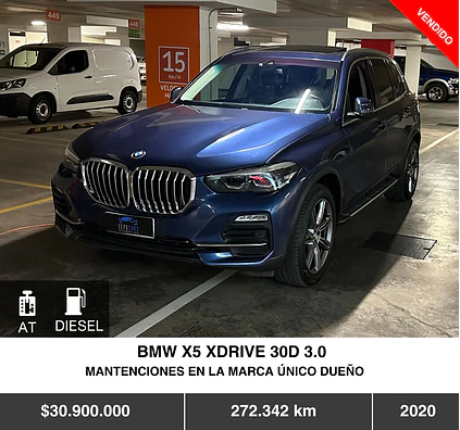 BMW X5 XDRIVE 30D 3.0 2020