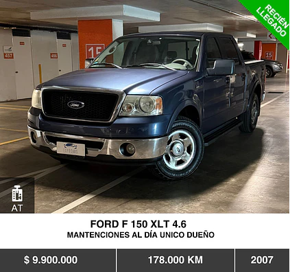 FORD F 150 XLT 4.6 2007.   