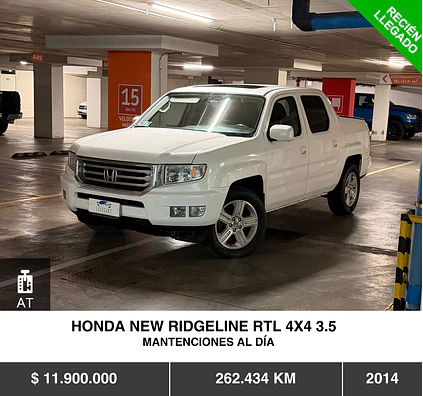 HONDA  NEW RIDGELINE RTL 4X4 3.5 2014