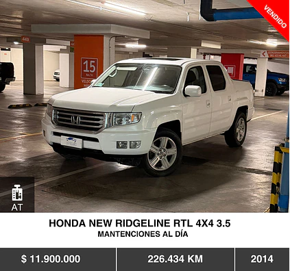 HONDA  NEW RIDGELINE RTL 4X4 3.5 2014