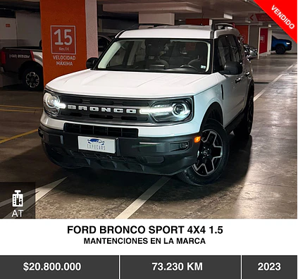 FORD BRONCO SPORT 4X4 1.5 2023