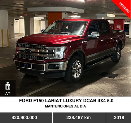 FORD F150 LARIAT LUXURY DCAB 4X4 5.0 2018