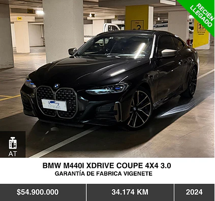 BMW M440I XDRIVE COUPE 4X4 3.0 2024