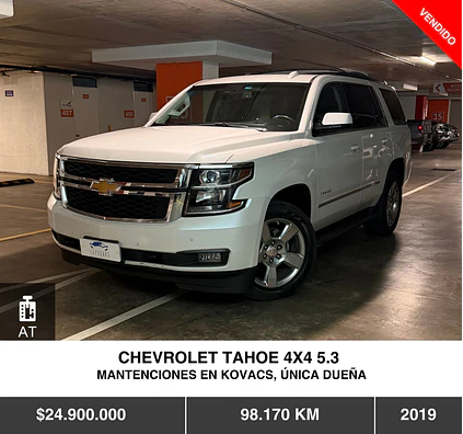 CHEVROLET TAHOE 4X4 5.3 2019