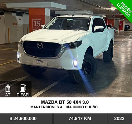 MAZDA BT 50 4X4 3.0 2022