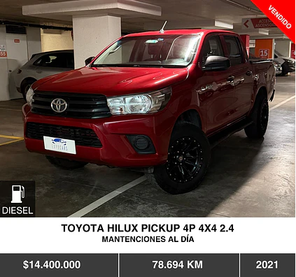 TOYOTA HILUX PICKUP 4P 4X4 2.4 2021