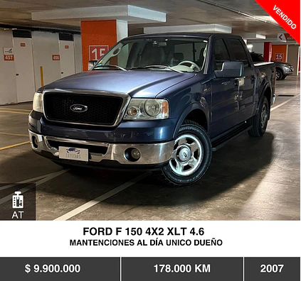 FORD F 150 4x2 XLT 4.6  2007.   
