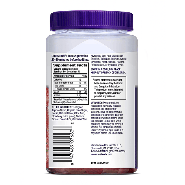 Melatonin 10mg Sleep Gummies