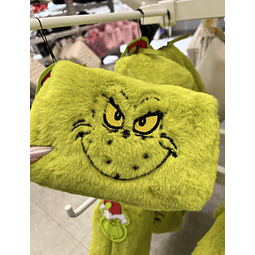 The Grinch Fluffy Makeup Bag