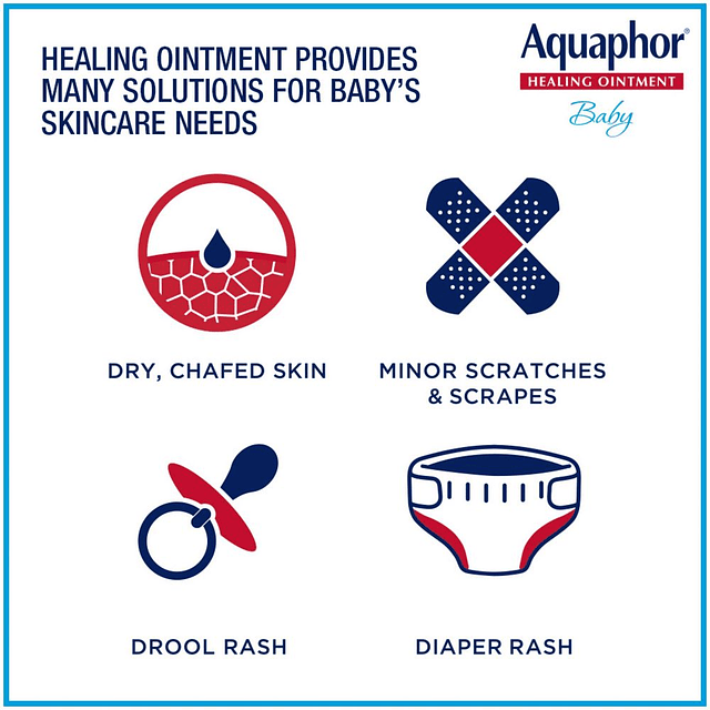 Aquaphor Baby Healing Ointment - Advanced Therapy to Help Heal Diaper Rash and Chapped Skin