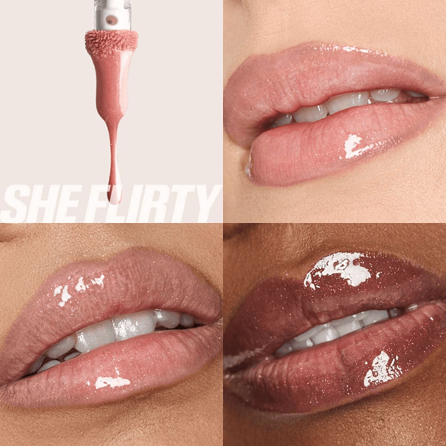 Faux Filler Shiny Non-Sticky Lip Gloss High Shine