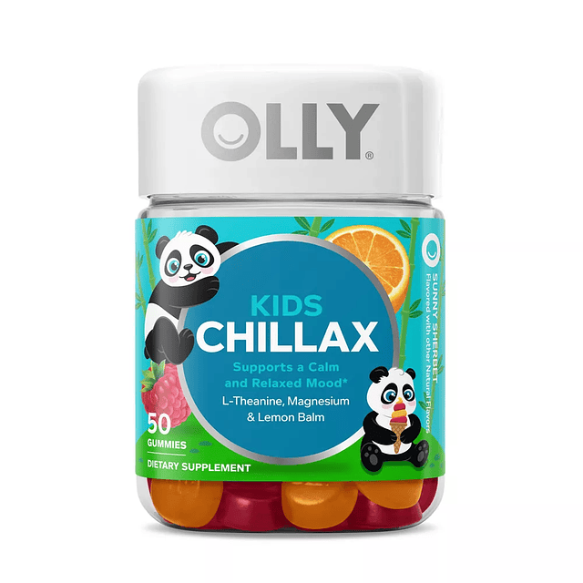 Kids Chillax Supplement Gummies with Magnesium, L-Theanine & Lemon Balm