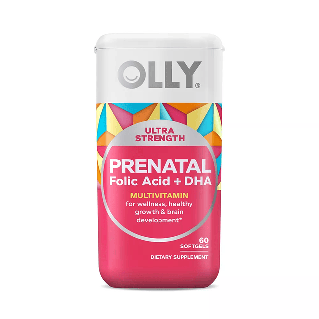 Ultra Strength Prenatal Multivitamin Softgels with Folic Acid + DHA